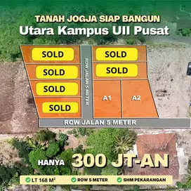 1,9 Jt/m Tanah Dekat Kopi Klotok Jalan Kaliurang Jogja