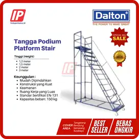 Tangga Dorong Platform Stair Tangga Bandara Tangga Gudang 1,5 Meter