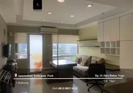 Disewakan Apartement Sudirman Park Low Floor 3BR+1 Full Furnished