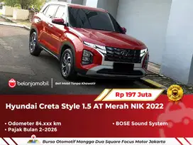 [ GARANSI 1TH ] Hyundai Creta Style 1.5 BOSE AT Merah 2022/2023