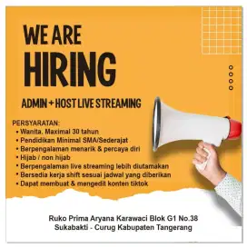 LOWONGAN KERJA LIVE & JAGA TOKO