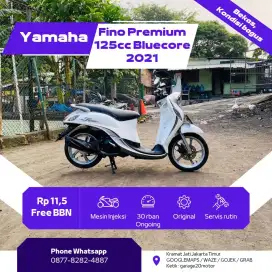 Yamaha Fino Premium 125cc Bluecore Free Balik nama Tahun 2021 Pajak On