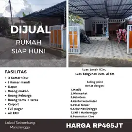 DICARI PEMBELI RUMAH SIAP HUNI AREA TASKOMABANG, MANISRENGGO
