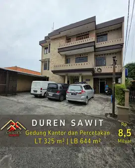 DIJUAL GEDUNG KANTOR DAN PERCETAKAN JAKARTA TIMUR