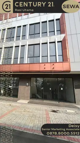 DISEWAKAN RUKO BARU 3 LANTAI DI KOTA WISATA CIBUBUR