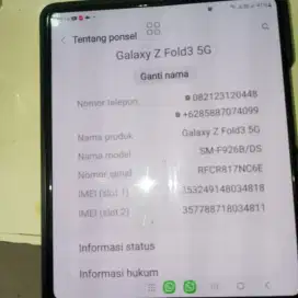 juala samsung z folad 3 resmi,kalau minat cek ditempat