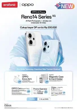 Open pree order Reno 14 series