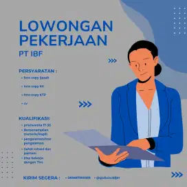 Lowongan kerja PT international bussines future