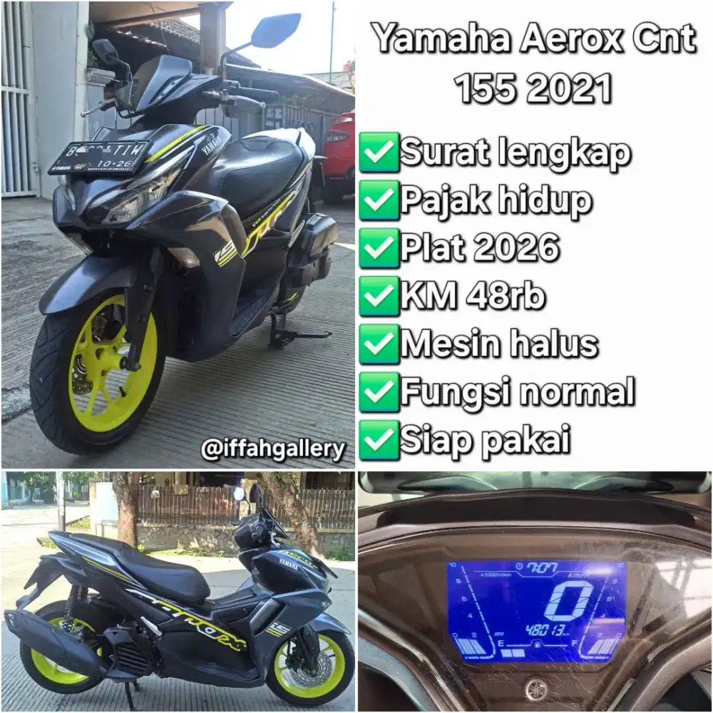Motor Yamaha Aerox Connected 155 2021 Surat Lengkap Siap Pakai
