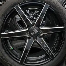 Velg Lenso Jager Craft R16 PCD4x100/114.3 Black milling. Lebar 7 ET 35