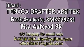 Dicari : Tenaga Drafter Arsitek
