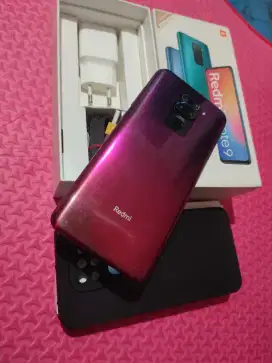 Redmi note 9 6/128 GB fullset no minus jual harga pas net gan.