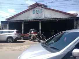 Jual tanah dan gudang pinggir jalan raya