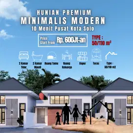 Rumah Strategis di Kartasura Dekat UIN & UMS | Tipe 50/100 View Gunung