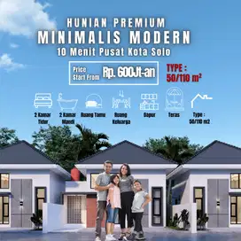 Rumah di Kartasura Tipe 50/100 | Bisa Tempo Tanpa KPR | Dekat UIN Solo