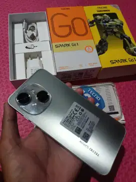 Tecno spark go 1 3+3/64 gb fullset no minus jual harga pas net gan.