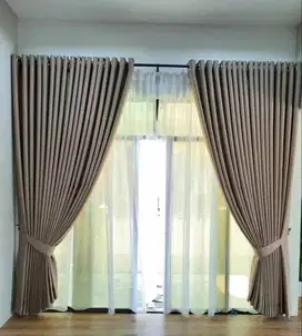 Pesan Tirai Gorden Jendela Gordyn Mewah Hordeng Terbaru Murah