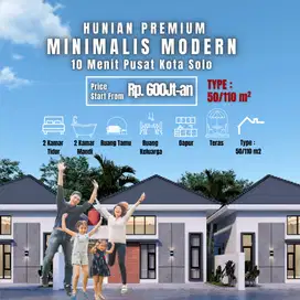 Dijual Rumah Baru di Kartasura Sukoharjo | View Merapi | Tipe 50/100