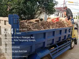 Jasa buang puing, urugan, tanah merah, sampah proyek