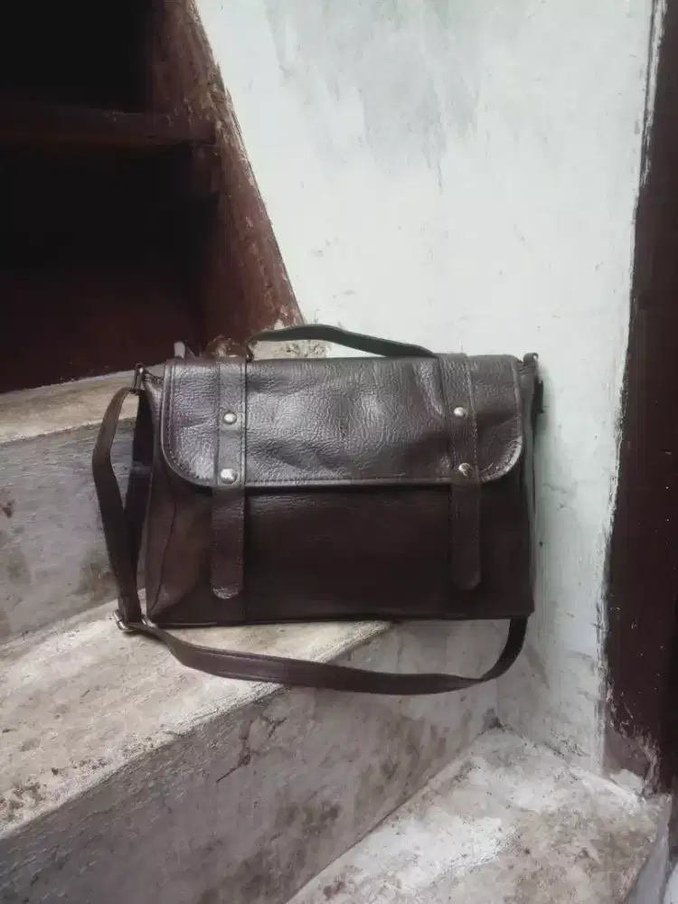 Tas Sling Kerja Kuliah Coklat