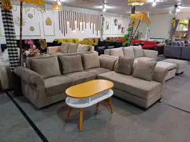 Sofa L nat mekar + meja. Gratis ongkir jogja