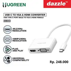 adaptorr c to vga dan hdmi