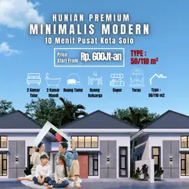Rumah Dekat Tol Kartasura & Bandara Solo | 2 KT 2 KM | View Sawah Asri