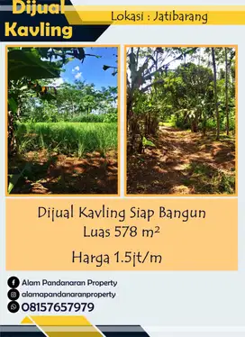 Djual Cepat BU Kavling 578 m² Jatibarang
