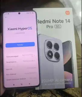 Xiaomi Note 14 Pro 5G 8+8/256 Beks rasa bru grs bnget grnsi pjng BS TT