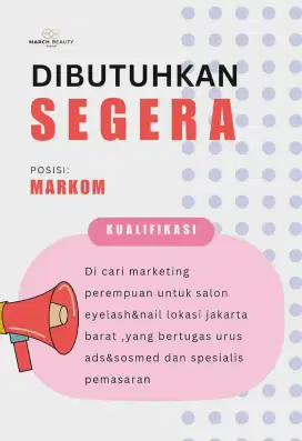 Dicari markom Salon