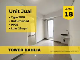 Jual 1BR kosongan apartment Bassura City tower Dahlia