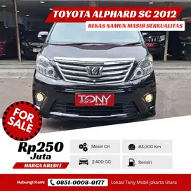 Toyota Alphard SC Premium Sound 2012 Hitam