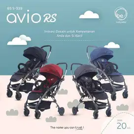 Babyelle Avio RS Reversible Baby Stroller - Black (Hitam)