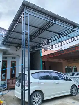 Kanopi besi hollo minimalis