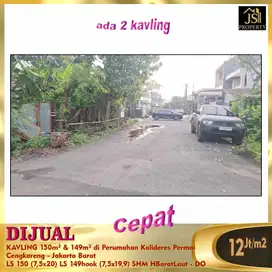 DIJUAL KAVLING 150 METER DI PERUMAHAN KALIDERES PERMAI JAKARTA BARAT