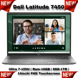 Dell Latitude 7450 Core Ulta 7 155U Ram 16GB SSD 1TB 14inchi Touch