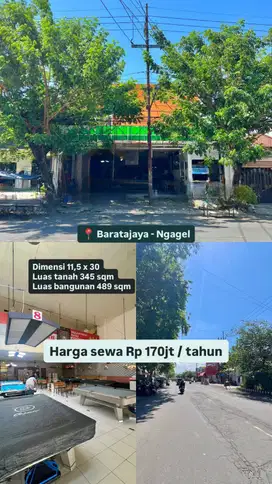 Disewakan rumah komersial jalan baratajaya ngagel
