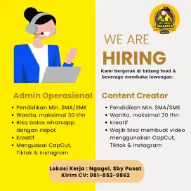 Lowongan kerja administrasi