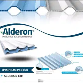 Atap UPVC ALDERON R830 Double Layer Twin Wall 10 mm