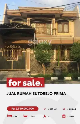 JUAL RUMAH SUTOREJO PRIMA SURABAYA