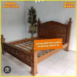Dijual dipan kasur kayu jati
