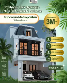RUMAH EKSLUSIF PANCORAN METROPOLITAN 18 RESIDENCE