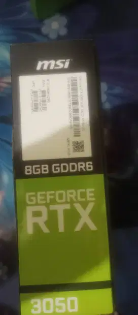 MSI RTX 3050 8gb ddr 6