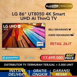 LG 86 inch UT8050 4K Smart UHD AI ThinQ TV