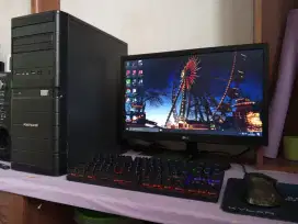 Pc gaming fullset (intel core i5 gen4 + ram 8gb + monitor 19inch)