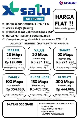 Jasa pasang wifi XL FM internet