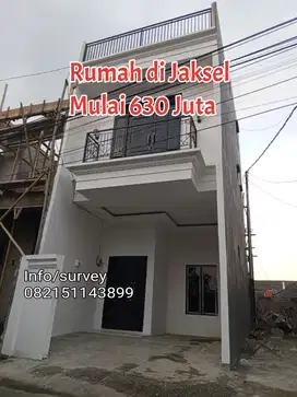 Dijual Rumah Cluster 2 Lantai ada Rooftop bisa custom Jagakarsa Jaksel