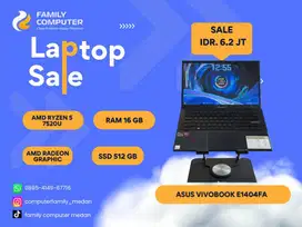 GRANSI RESMIASUS VIVOBOOK E1404FA RYZEN 5 7520U SSD 512/16 GB-BACKLITE