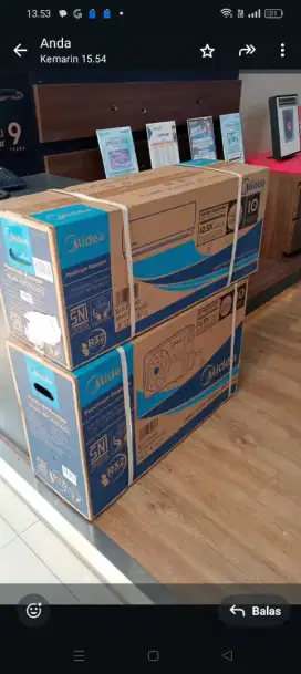 Jual AC baru beli. Garansi 10 th. AC midea