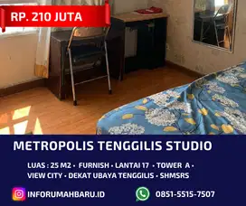 METROPOLIS Studio ‼️ Apartemen Furnish Tenggilis dekat Ubaya